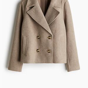 H&M Double-Breasted SHORT PEA COAT
